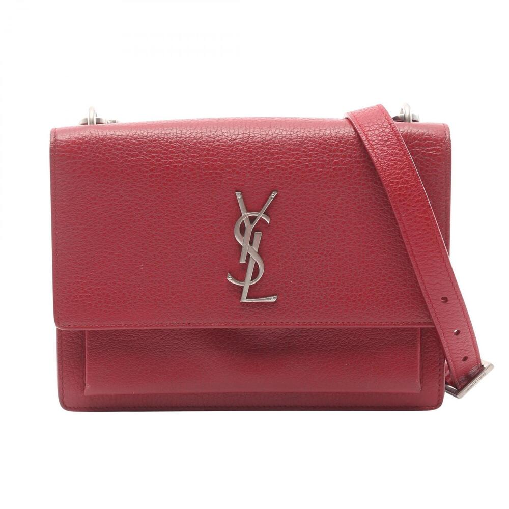 Saint Laurent Paris Sunset Shoulder Bag Leather Red